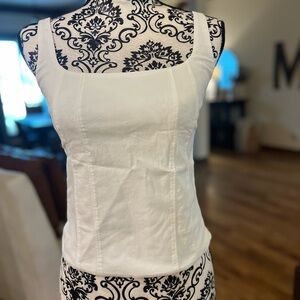 Abercrombie Stretch Cotton Squareneck Top Sz Small NWT